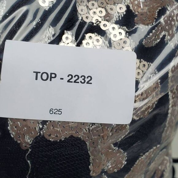 Blondie Nites by Stacy Sklar Size 3 Black & Gold Halter Party Dress Tulle Skirt - Picture 7 of 7